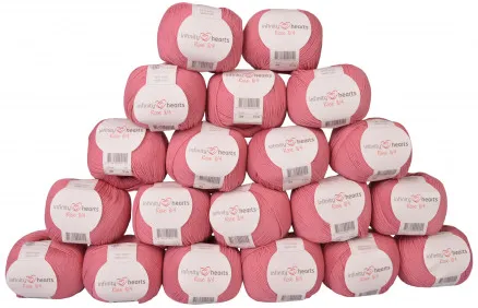 Infinity Hearts Rose 8/4 Garnpaket Unicolor 29 Gammalrosa - 20 st - Infinity Hearts Rose 8/4 Garnpaket Unicolor 29 Gammalrosa - 20 st
