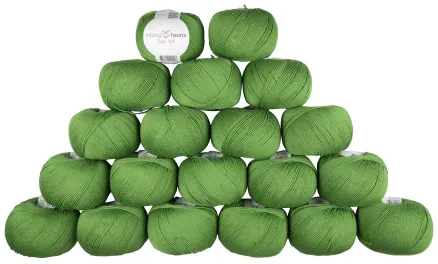 Infinity Hearts Rose 8/4 Garnpaket Unicolor 156 Grön - 20 st - Infinity Hearts Rose 8/4 Garnpaket Unicolor 156 Grön - 20 st