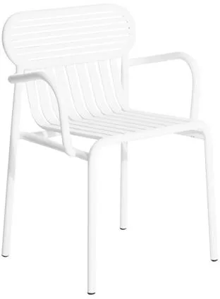Petite Friture WEEK-END Matstol med Armstöd Vit