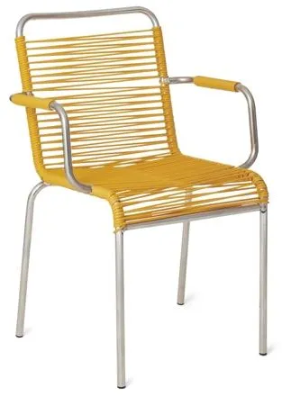 Fiam Mya Spaghetti Matstol med armstöd Gul