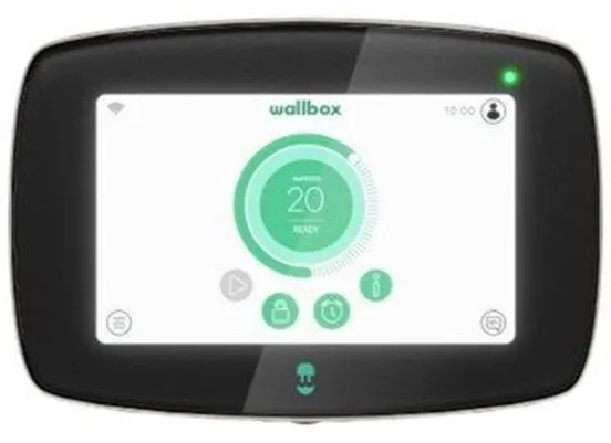 Wallbox Commander 2 laddbox med Wi-Fi, 22 kW, 5 meter, Typ 2, svart