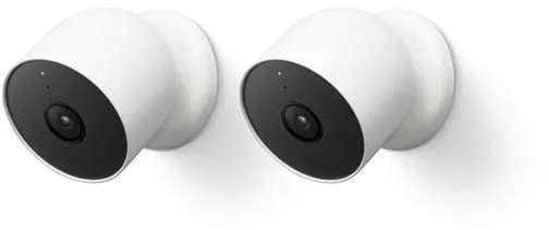 Google Nest Cam - Batteridriven Utomhus/Inomhus Säkerhetskamera 2-Pack